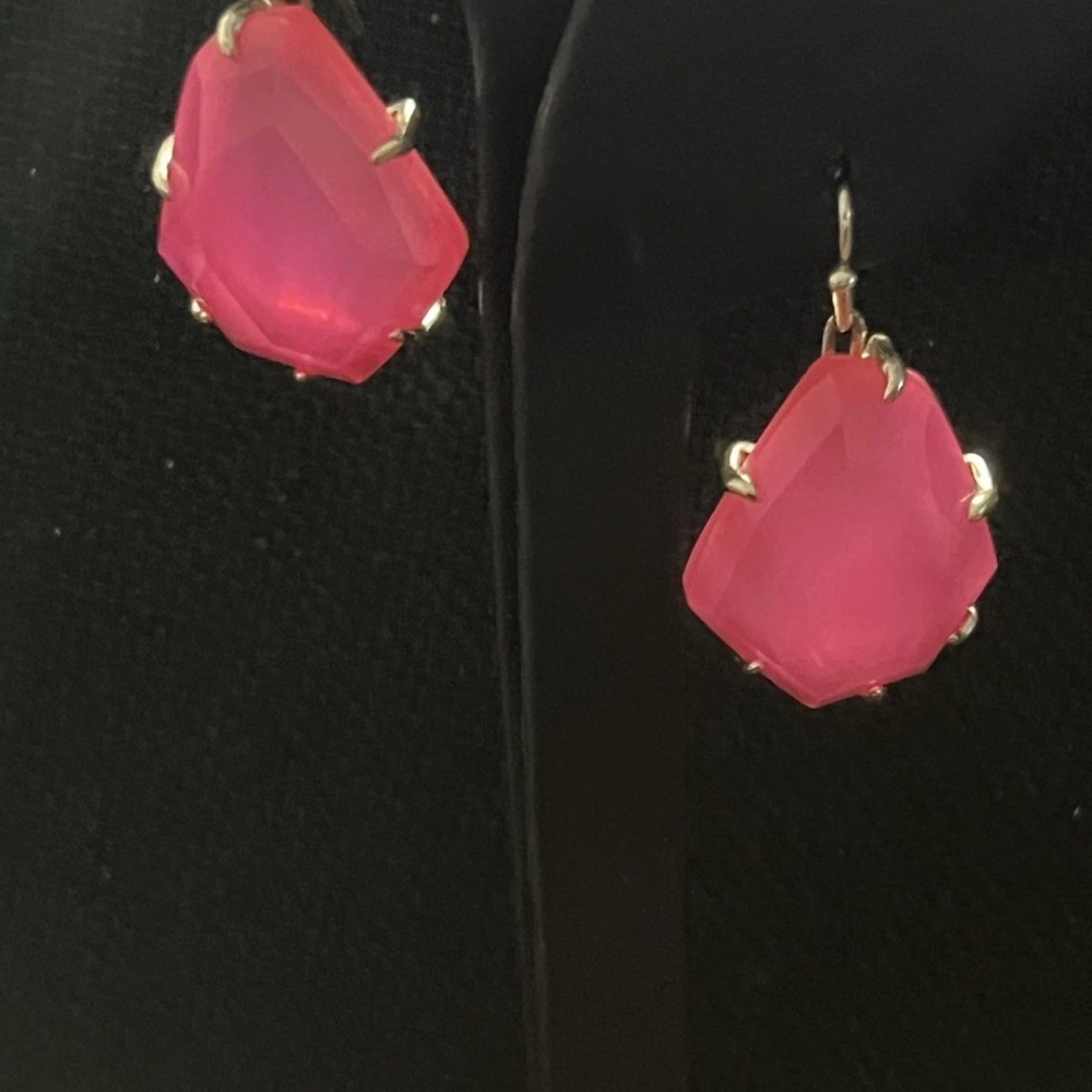 Kendra Scott Pink Statement Earrings